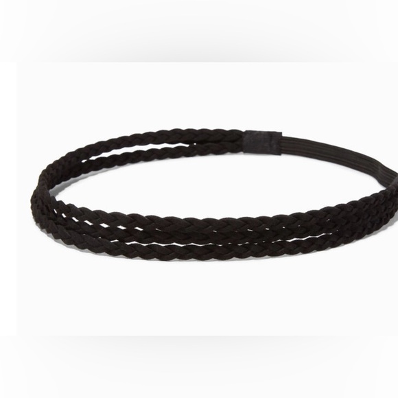 Accessories - BLACK TRIPLE BRAIDED HEADWRAP
